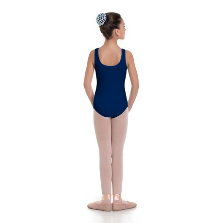 Girls Tank Leotard, Lycra Matt Blueberry