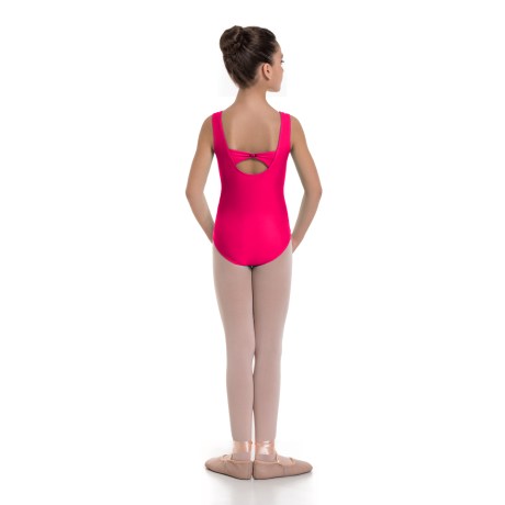 Girls Tank Leotard Pinched Front & Low Back, Meryl Diva
