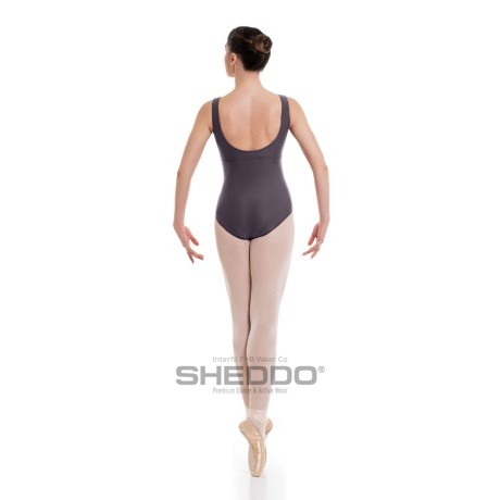 Female Empire Tank Leotard Pinched Front Low Back, Meryl Viaggio
