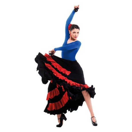 Female Long Sleeve Low Back Leotard With Drawstring Bra Lining, Cotton - Elastane