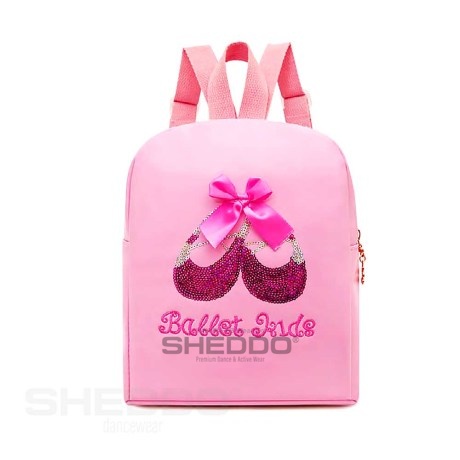 Back Pack Ballet Shoe Design, Satin / Polyester Pink
