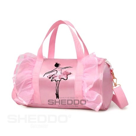 Tutu Design Dance Holding Bag, Satin / Polyester, Pale Pink