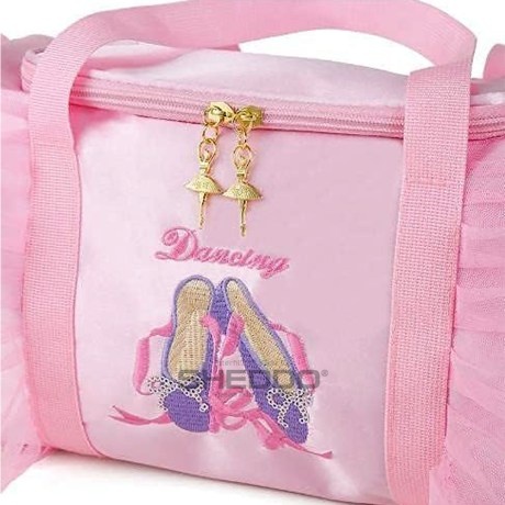 Children's Drum Bag, Dancing Pointes with Tulle, Carry Handles & Shoulder Strap