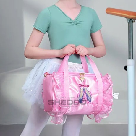 Children's Drum Bag, Dancing Pointes with Tulle, Carry Handles & Shoulder Strap