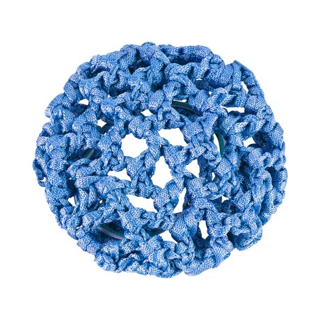 Crochet Hair Bun Net, Blue