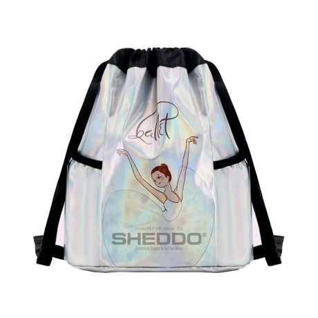 Lazer Style Pouch Backpack With Shoulder Straps, Ballet