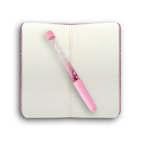 Tutu Note Book Set with Glitter Pen 0.5mm Purple