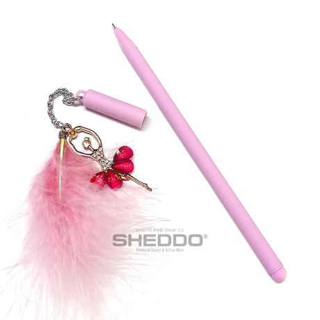 Ballerina Feather Ballpen, Pink