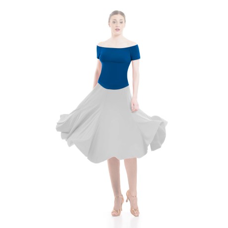 Female Bateau Neck Short Sleeved Top, Meryl Geyser