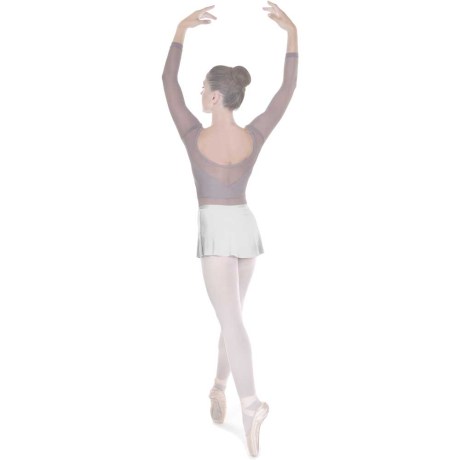 Female Short Skirt with Elastic Waist Band, Lycra Mat, White