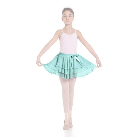 Girls Ruffle Skirt Elasticated Waistband & Bow Ribbon, Mousseline, Frozen
