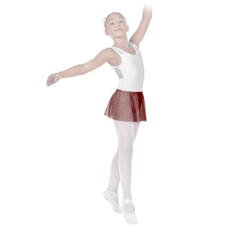 Girls Classic Ballet Skirt with Elasticated Waistline, Tulle Stretch, Lanzarote