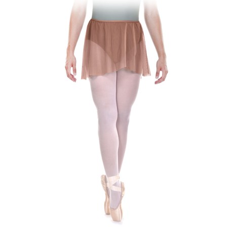 Girls Crossover Skirt With Elasticated Waist, Tulle Stretch, Angora