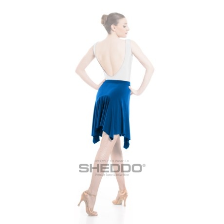 Female Skirt With Elasticated Waist & Ruffled Front, Meryl Geyser