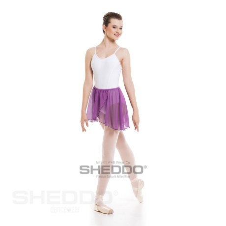 Female Crossover Skirt With Elasticated Waist, Mousseline Cameo