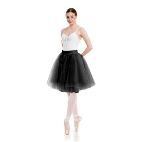 Female Romantic Short Tutu Skirt 50cm, Black