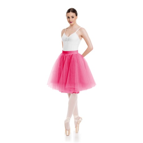 Female Romantic Short Tutu Skirt 50cm, Fuchsia