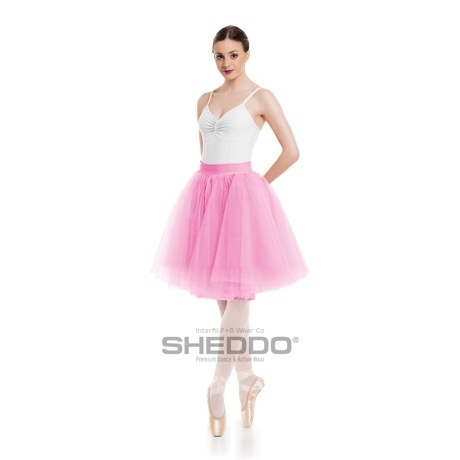 Female Romantic Short Tutu Skirt 50cm, Rose Pink