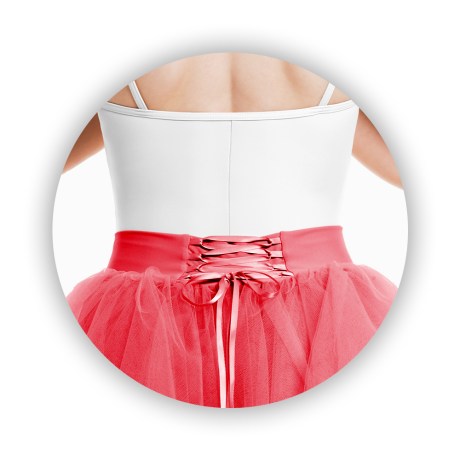 Female Romantic Short Tutu Skirt 50cm, Red