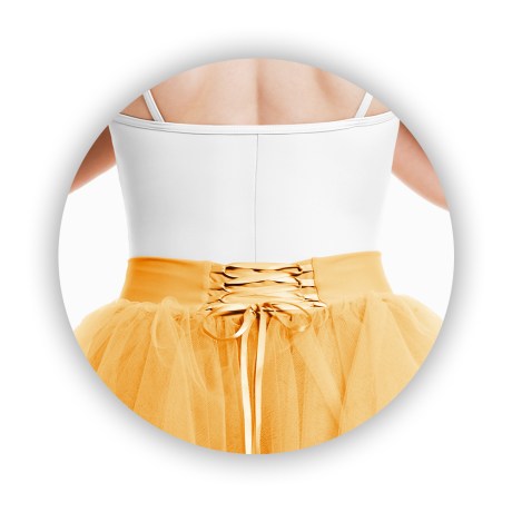 Female Romantic Short Tutu Skirt 50cm, Gold