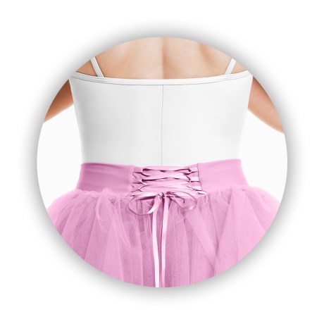 Female Romantic Short Tutu Skirt 50cm, Light Mauve