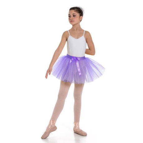 Girls 2 Layer Tutu Skirt With Elasticated Waistband, Lilac