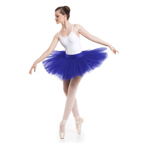 Female 6 Double Layered Tutu With Knicker, Electric Blue