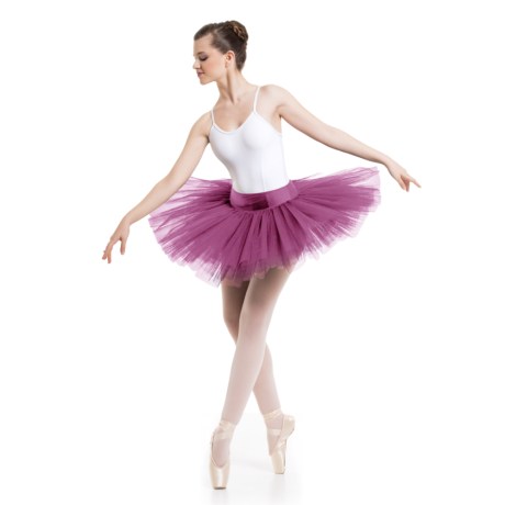 Female 6 Double Layered Tutu With Knicker, Cherry