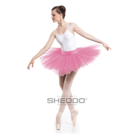 Female 6 Double Layered Tutu With Knicker, Rose Pink