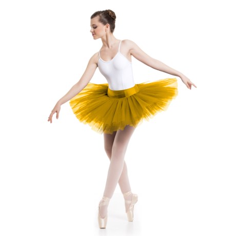 Female 6 Double Layered Tutu With Knicker, Gold