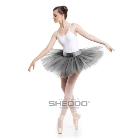 Female 6 Double Layered Tutu With Knicker, Silver