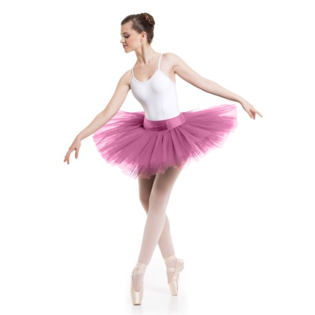 Female 6 Double Layered Tutu With Knicker, Light Mauve